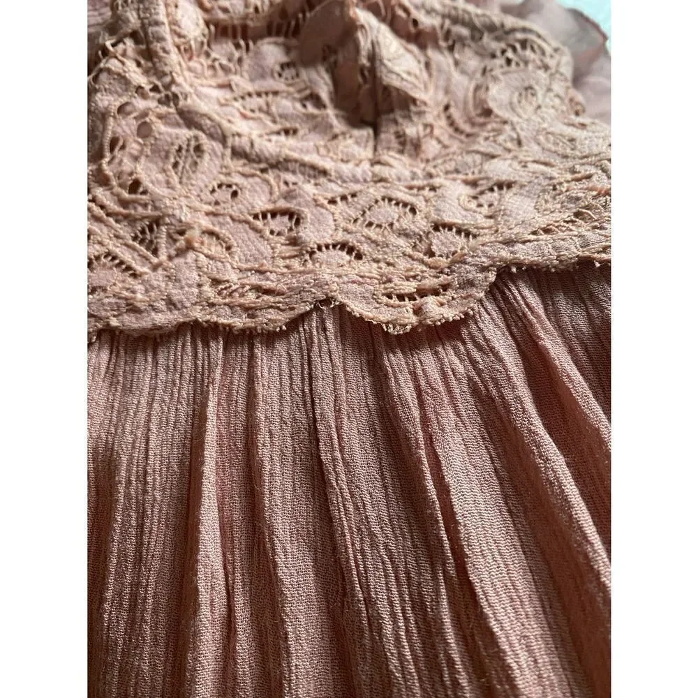Free People - Adella Corset Maxi rose